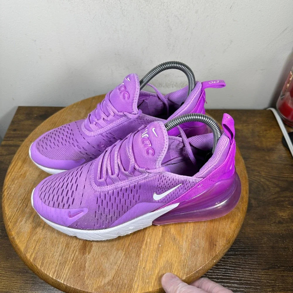 Nike Air Max 270 GS Beyond Pink Rush Fuchsia 943345-501 Kids 6.5Y Womens 8